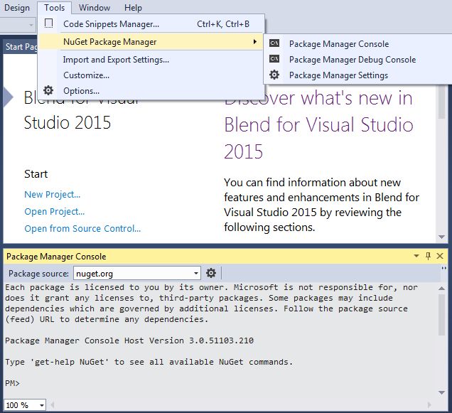 Nuget manager